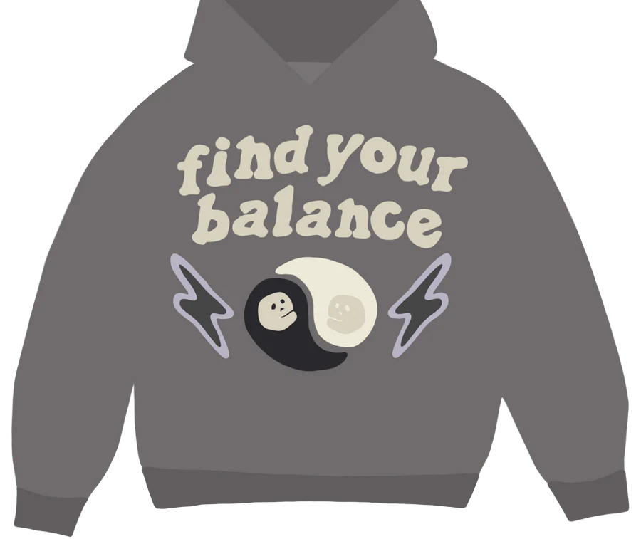 Broken Planet 'Find Your Balance' Hoodie - Ash Grey