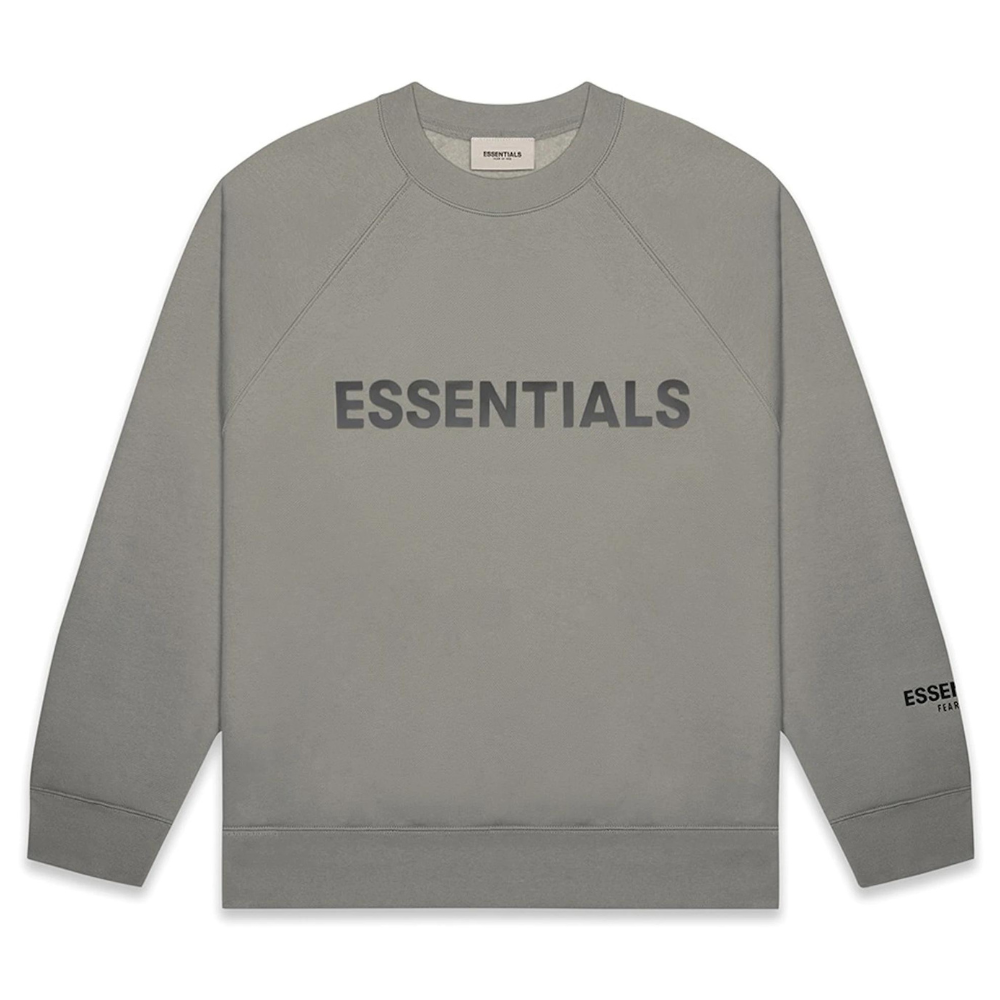 Fear Of God Essentials Appliqué Logo Crewneck - Cement (FW20)