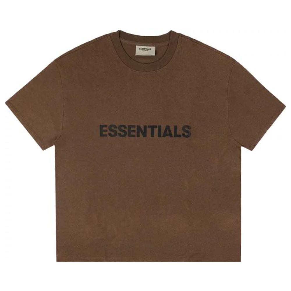 Fear Of God Essentials Appliqué Logo T-Shirt - Rain Drum (SS20 SSENSE Exclusive)