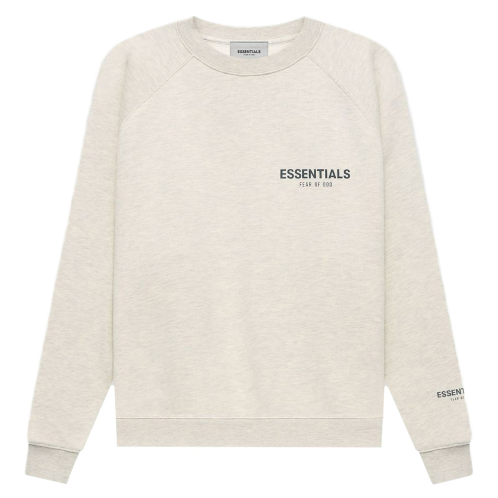 Fear Of God Essentials Crewneck - Light Heather Oatmeal (Core Collection FW21)