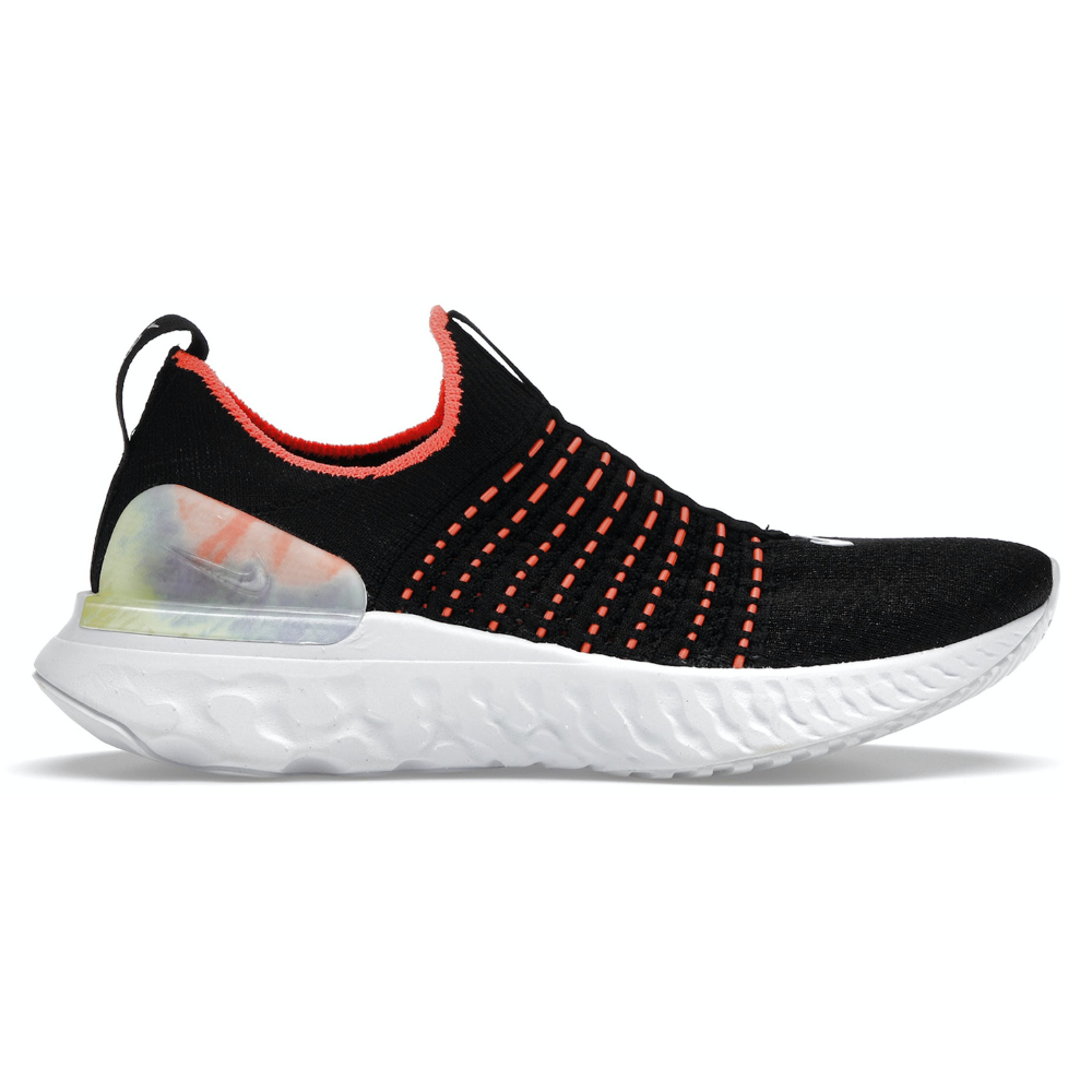 Nike React Phantom Run Flyknit Premium 'Black/Bright Mango' (W)
