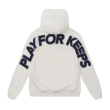 Load image into Gallery viewer, Geedup Co Play For Keeps Hoodie - White/Navy
