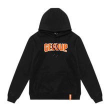 Load image into Gallery viewer, Geedup Co Play For Keeps Hoodie - Orange/Black
