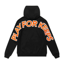 Load image into Gallery viewer, Geedup Co Play For Keeps Hoodie - Orange/Black
