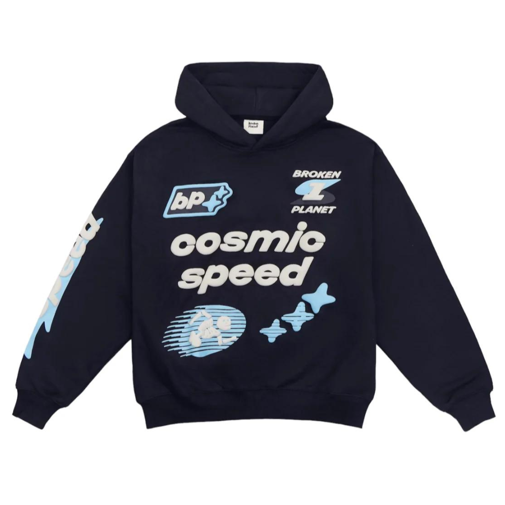 Broken Planet 'Cosmic Speed' Hoodie - Midnight Black