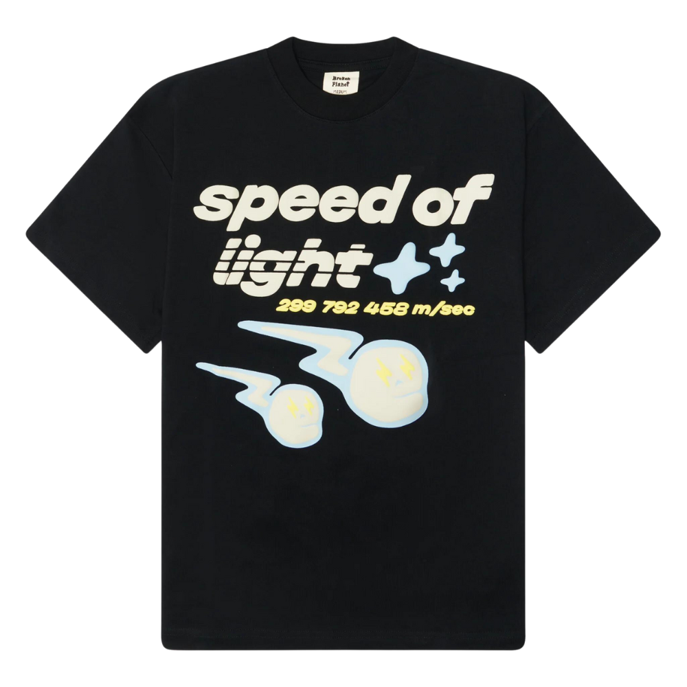 Broken Planet 'Speed Of Light' T-Shirt - Midnight Black