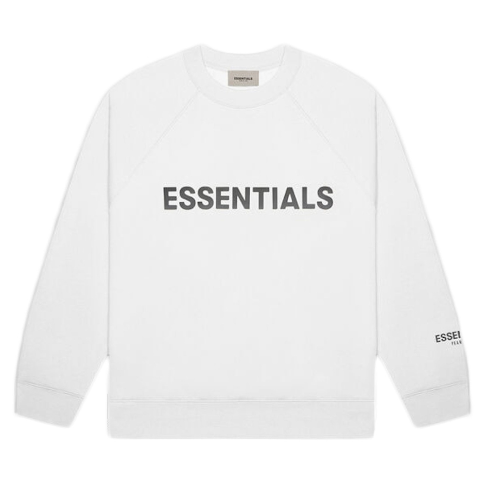 Fear Of God Essentials Appliqué Logo Crewneck - White (SS20)