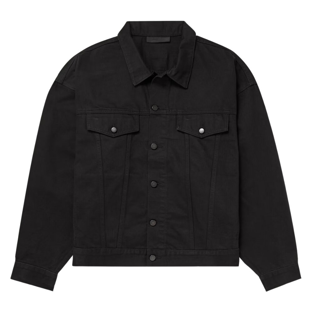 Fear Of God Essentials 'The Black Collection' Denim Jacket - Black (SS23)