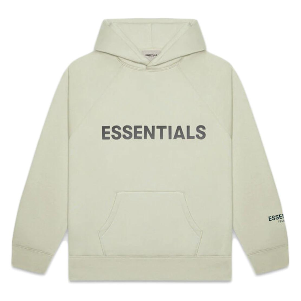 Fear Of God Essentials Appliqué Logo Hoodie - Alfalfa Sage (FW20)