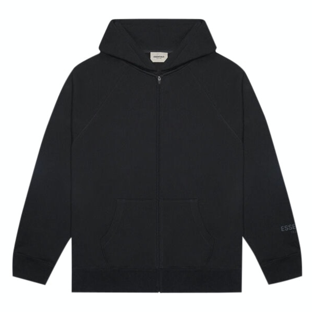 Fear of God Essentials Full Zip Up Hoodie - Stretch Limo (SS20)