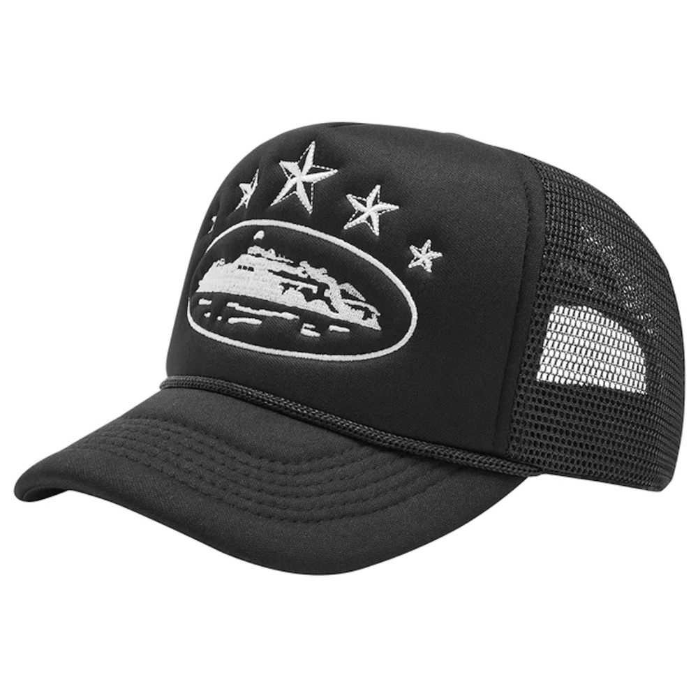 Corteiz 5 Starz Alcatraz Trucker - Black (SS23)
