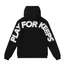 Load image into Gallery viewer, Geedup Co Play For Keeps Hoodie - Black/White
