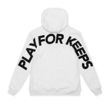 Load image into Gallery viewer, Geedup Co Play For Keeps Hoodie - White Marle/Black
