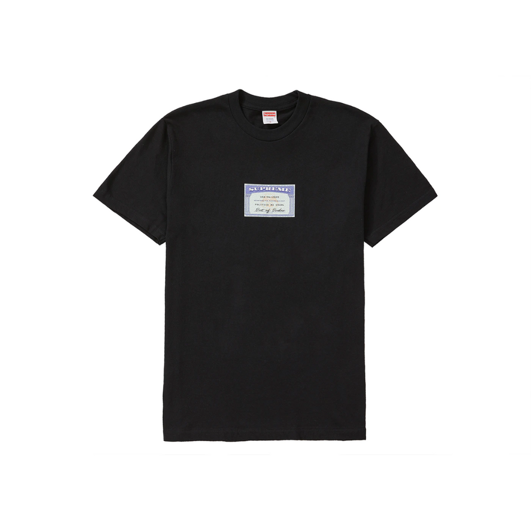 Supreme Social Tee Black