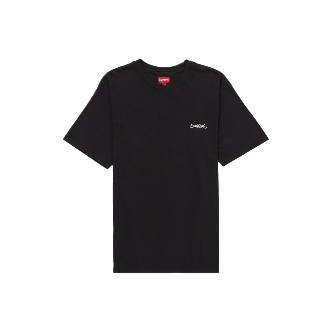 Supreme Washed Handstyle Top Black