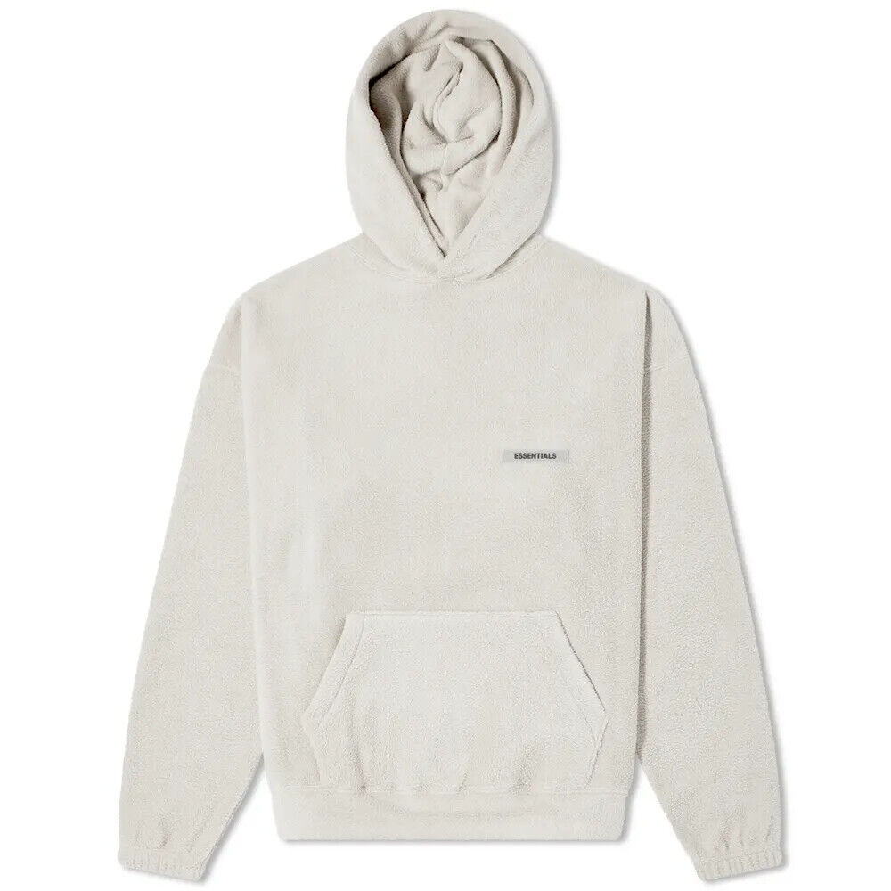 Fear Of God Essentials Polar Fleece Hoodie - Light Heather Oatmeal (FW20)
