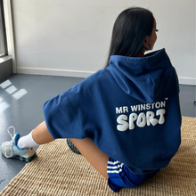 Load image into Gallery viewer, Mr Winston Hoodie - Vintage Navy Puff
