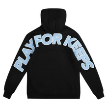 Load image into Gallery viewer, Geedup Co Play For Keeps Hoodie - Baby Blue/Black
