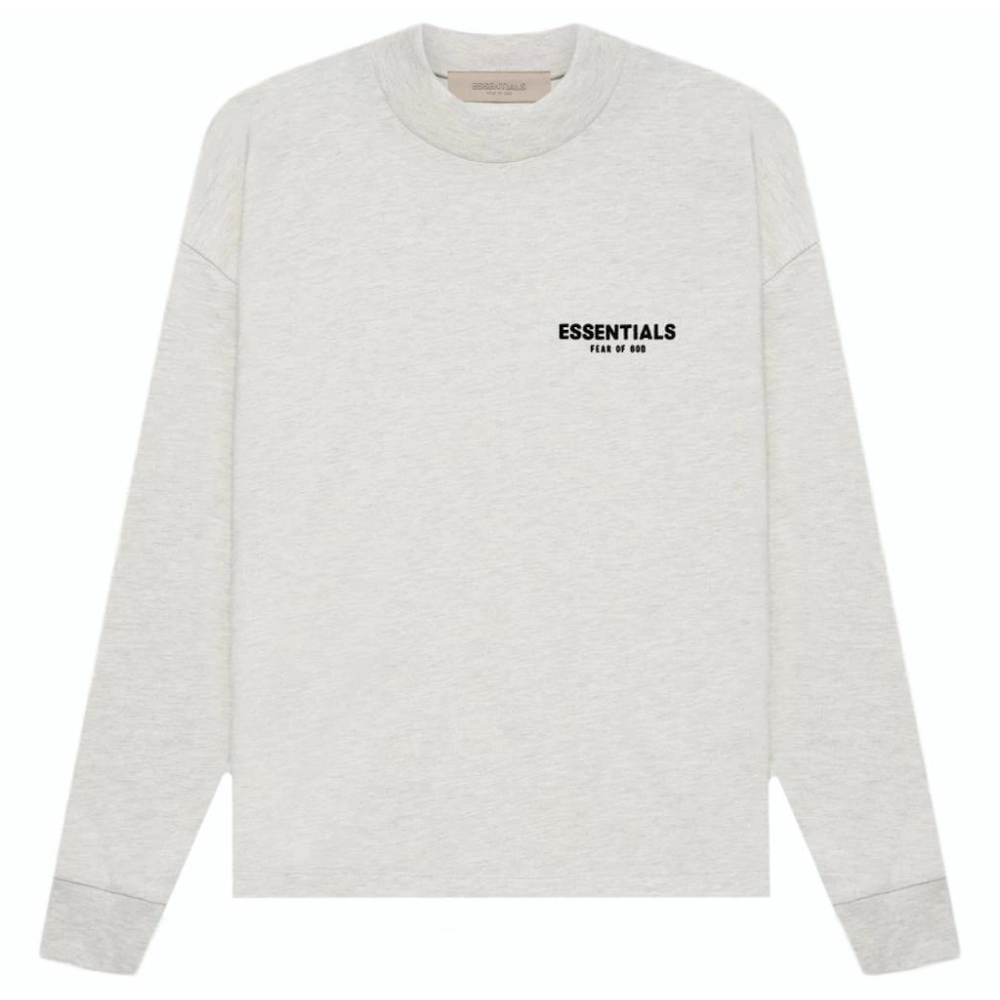 Fear Of God Essentials Long Sleeve T-Shirt - Light Oatmeal (SS22)