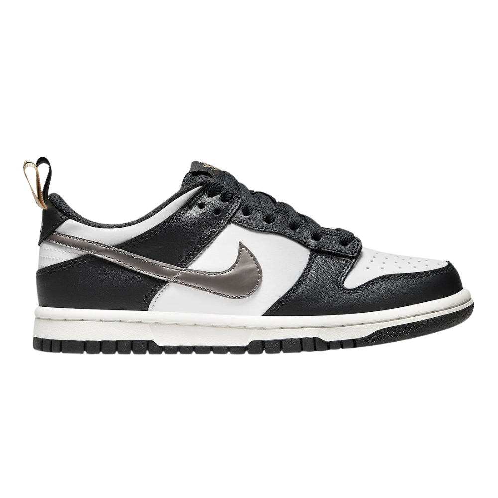 Nike Dunk Low SE 'Black White Metallic' (GS)